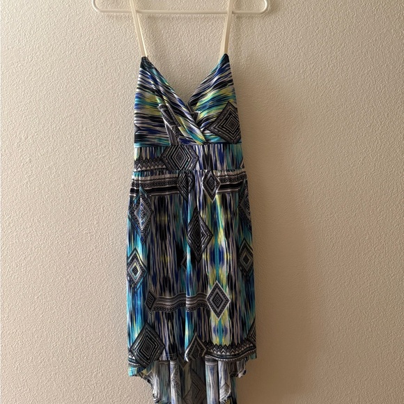 No Boundaries Dresses & Skirts - No Boundaries Blue and Green High Low Dress